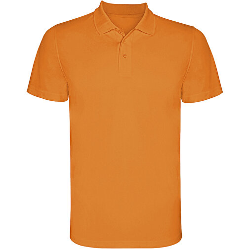 Monzha Sport Poloshirt Für Kinder , fluor orange, Piqué Strick 100% Polyester, 150 g/m2, 12, , Bild 1