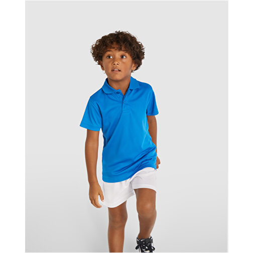 Monzha Sport Poloshirt Für Kinder , fluor orange, Piqué Strick 100% Polyester, 150 g/m2, 8, , Bild 4