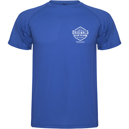 Montecarlo Sport T-Shirt Für Herren , royal, Piqué Strick 100% Polyester, 150 g/m2, XL, , Bild 2