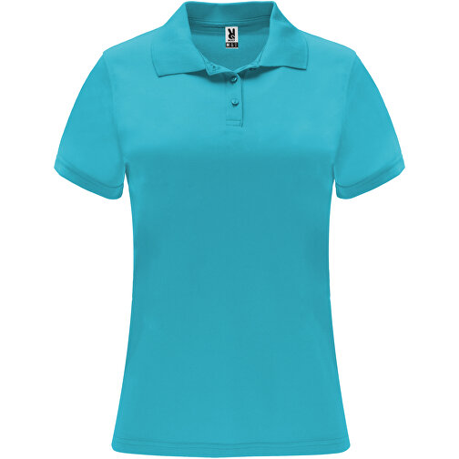 Monzha Sport Poloshirt Für Damen , türkis, Piqué Strick 100% Polyester, 150 g/m2, S, , Bild 1