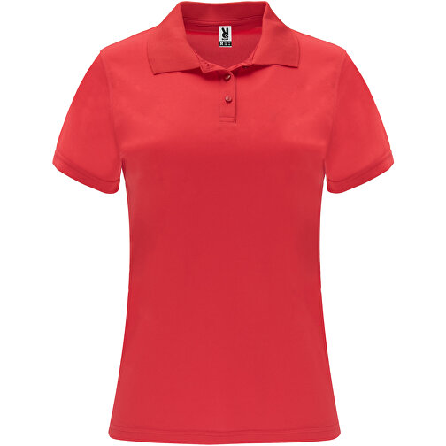 Monzha Sport Poloshirt Für Damen , rot, Piqué Strick 100% Polyester, 150 g/m2, M, , Bild 1