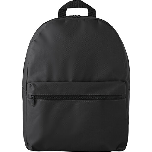 Rucksack Aus Polyester(600D) Dave , schwarz, Polyester 600D, 41,00cm x 12,00cm x 31,00cm (Länge x Höhe x Breite), Bild 1