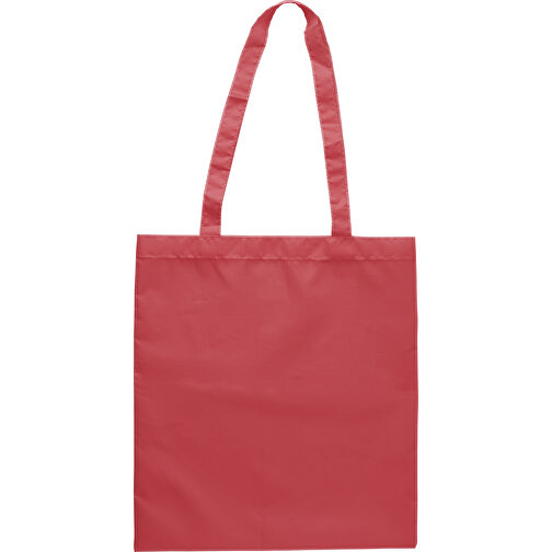 Einkaufstasche Aus RPET-Polyester Anaya , rot, Polyester 190T, R-PET, 36,80cm x 40,40cm x 0,20cm (Länge x Höhe x Breite), Bild 1