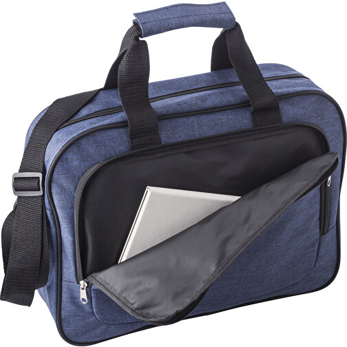 Laptoptasche Aus Polyester Isolde , blau, Two tone, 300D, 43,00cm x 3,00cm x 31,00cm (Länge x Höhe x Breite), Bild 3