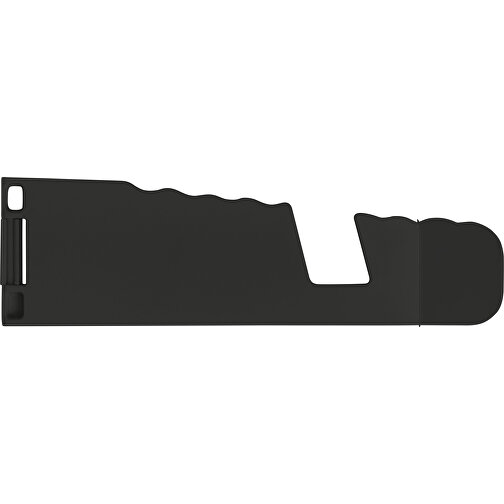 Handyhalter Für Tablets Und Smartphones Romina , schwarz, ABS, Plastik, Silikon, 13,40cm x 0,50cm x 4,00cm (Länge x Höhe x Breite), Bild 1
