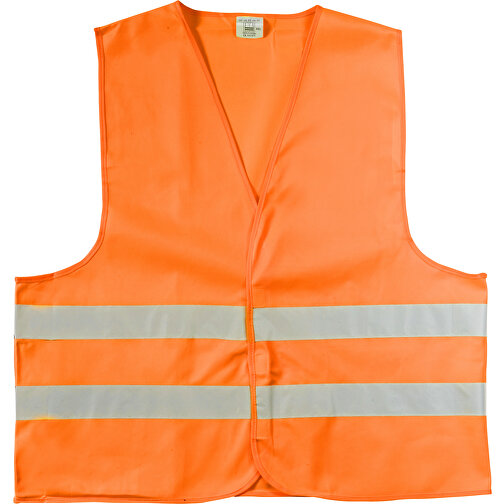 Warnweste Arturo , orange, Polyester 100%, M, 70,00cm x 0,30cm x 64,00cm (Länge x Höhe x Breite), Bild 1