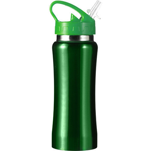 Trinkflasche Aus Edelstahl Serena , grün, PP, Edelstahl 201, Edelstahl 304, , Bild 1
