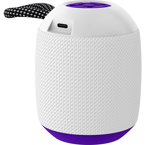 Lautsprecher GrooveFlex , weiß / violet, Kunststoff, 88,00cm (Höhe), Bild 1