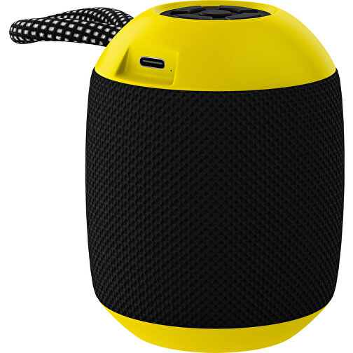 Lautsprecher GrooveFlex , schwarz / gelb, Kunststoff, 88,00cm (Höhe), Bild 1