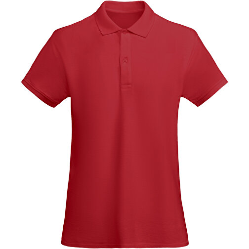 Prince Poloshirt Für Damen , rot, Piqué Strick 100% Bio Baumwolle, 210 g/m2, M, , Bild 1