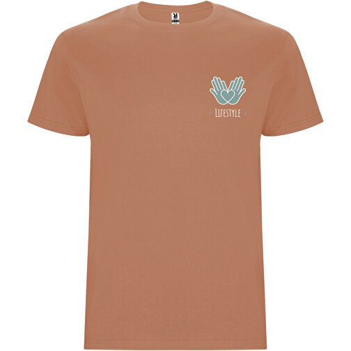 Stafford T-Shirt Für Herren , greek orange, Single jersey Strick 100% Baumwolle, 190 g/m2, 2XL, , Bild 2