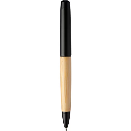Stylo bille twist en acier inoxydable et bambou Anke, Image 4