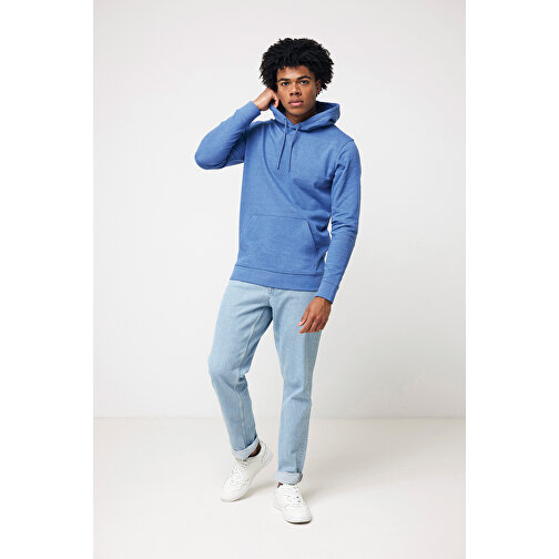 Iqoniq Torres Ungefärbter Hoodie Aus Recycelter Baumwolle , heather blue, 50% recycelte und 50% biologische Baumwolle, M, 73,00cm x 1,00cm (Länge x Höhe), Bild 5