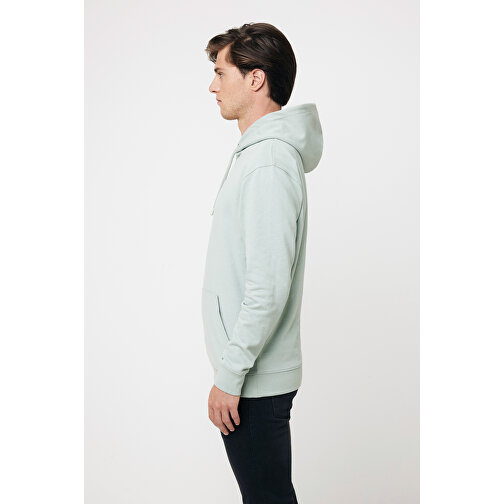 Iqoniq Jasper Hoodie Aus Recycelter Baumwolle , Iceberg green, 50% recycelte und 50% biologische Baumwolle, XS, 65,00cm x 1,00cm (Länge x Höhe), Bild 8