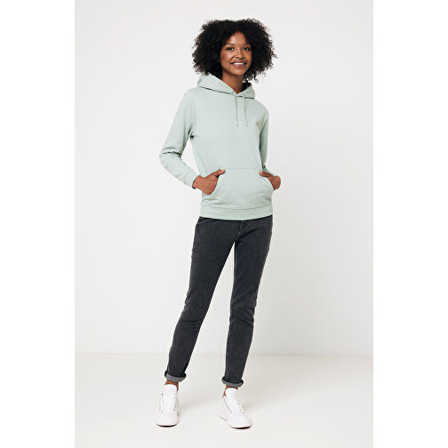 Iqoniq Jasper Hoodie Aus Recycelter Baumwolle , Iceberg green, 50% recycelte und 50% biologische Baumwolle, S, 69,00cm x 1,00cm (Länge x Höhe), Bild 10