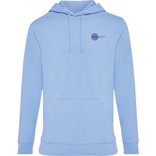 Iqoniq Jasper Hoodie Aus Recycelter Baumwolle , sky blue, 50% recycelte und 50% biologische Baumwolle, XL, 77,00cm x 1,00cm (Länge x Höhe), Bild 4