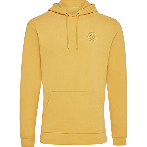 Iqoniq Jasper Hoodie Aus Recycelter Baumwolle , ochre yellow, 50% recycelte und 50% biologische Baumwolle, M, 73,00cm x 1,00cm (Länge x Höhe), Bild 4