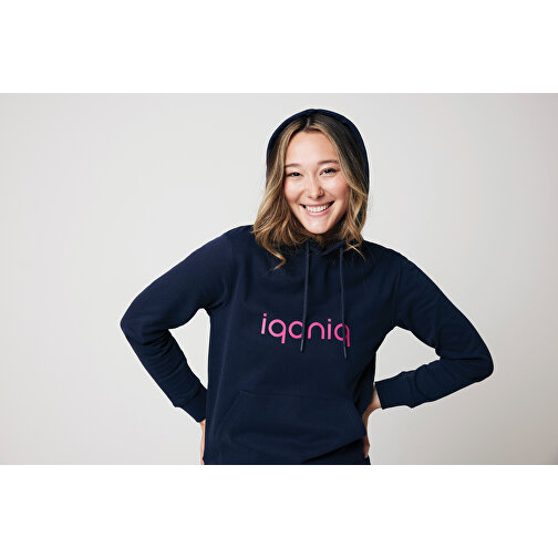 Iqoniq Jasper Hoodie Aus Recycelter Baumwolle , navy blau, 50% recycelte und 50% biologische Baumwolle, 4XL, 83,00cm x 1,00cm (Länge x Höhe), Bild 3