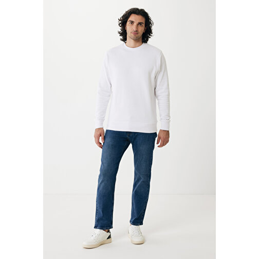 Iqoniq Etosha Lightweight Sweater Aus Recycelter Baumwolle , weiss, 30% recycelte und 70% biologische Baumwolle, 5XL, 83,00cm x 1,00cm (Länge x Höhe), Bild 4