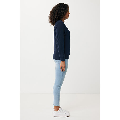 Iqoniq Etosha Lightweight Sweater Aus Recycelter Baumwolle , navy blau, 30% recycelte und 70% biologische Baumwolle, XXL, 78,00cm x 1,00cm (Länge x Höhe), Bild 8