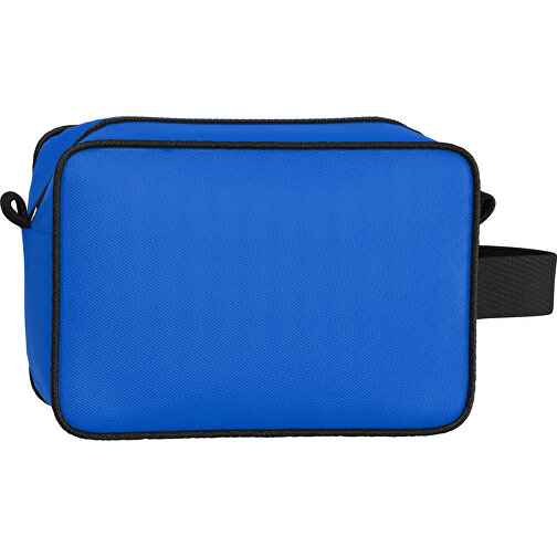 Kosmetiktasche Nova , königsblau / schwarz, Sublimation-fabric 200g - Polyester (PU), 16,00cm x 8,00cm x 23,00cm (Länge x Höhe x Breite), Bild 2