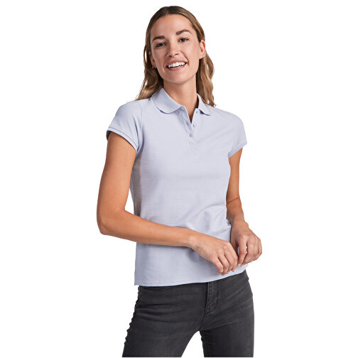 Star Poloshirt Für Damen , lila, Piqué Strick 100% Baumwolle, 200 g/m2, L, , Bild 3