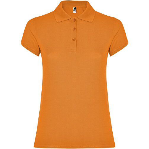 Star Poloshirt Für Damen , orange, Piqué Strick 100% Baumwolle, 200 g/m2, S, , Bild 1