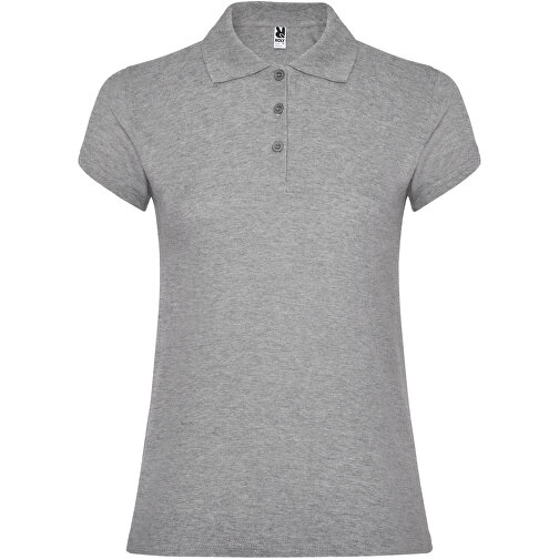Star Poloshirt Für Damen , marl grey, Piqué Strick 100% Baumwolle, 200 g/m2, 3XL, , Bild 1