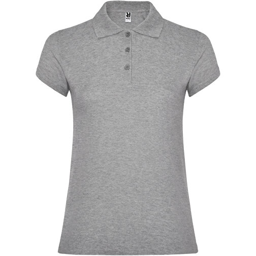 Star Poloshirt Für Damen , marl grey, Piqué Strick 100% Baumwolle, 200 g/m2, 2XL, , Bild 1