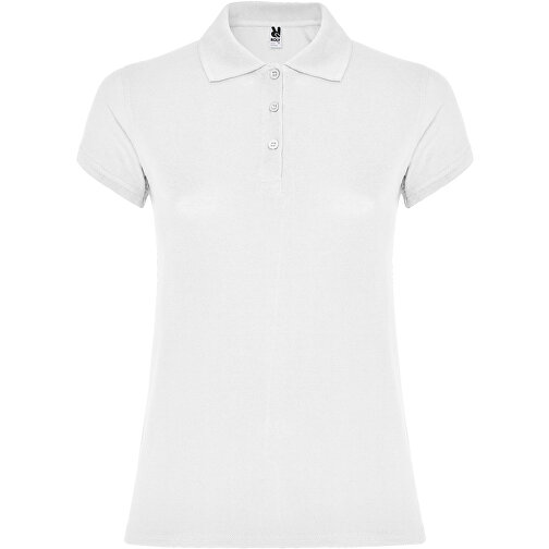 Star Poloshirt Für Damen , weiß, Piqué Strick 100% Baumwolle, 200 g/m2, 3XL, , Bild 1