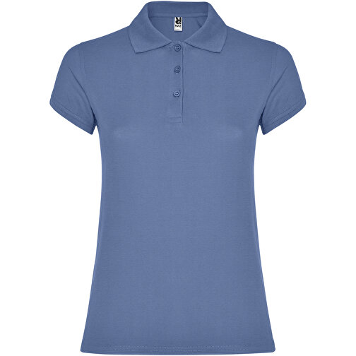 Star Poloshirt Für Damen , riviera blue, Piqué Strick 100% Baumwolle, 200 g/m2, M, , Bild 1