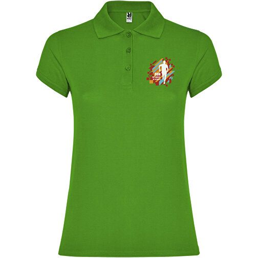 Star Poloshirt Für Damen , grass green, Piqué Strick 100% Baumwolle, 200 g/m2, XL, , Bild 2