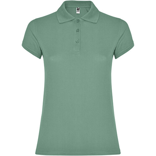 Star Poloshirt Für Damen , dark mint, Piqué Strick 100% Baumwolle, 200 g/m2, L, , Bild 1