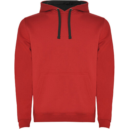 Urban Kapuzenpullover Für Herren , red / black, Strick 50% Baumwolle, 50% Polyester, 280 g/m2, L, , Bild 1