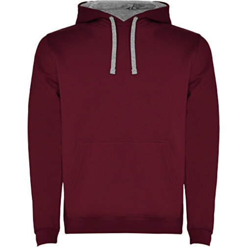 Urban Kapuzenpullover Für Herren , maroon / marl grey, Strick 50% Baumwolle, 50% Polyester, 280 g/m2, 3XL, , Bild 1