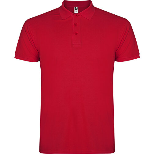 Star Poloshirt Für Herren , rot, Piqué Strick 100% Baumwolle, 200 g/m2, 2XL, , Bild 1