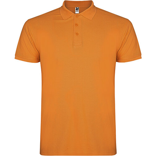 Star Poloshirt Für Herren , orange, Piqué Strick 100% Baumwolle, 200 g/m2, 3XL, , Bild 1