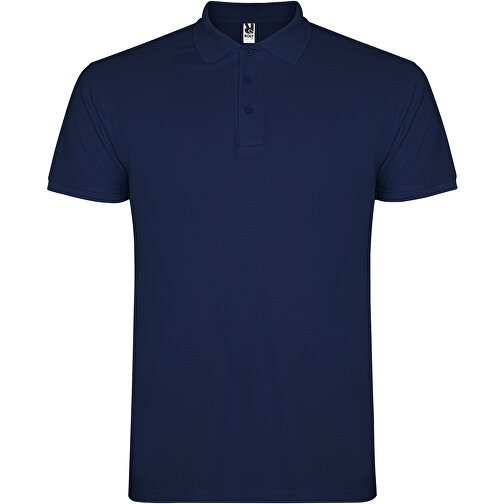 Star Poloshirt Für Herren , navy blue, Piqué Strick 100% Baumwolle, 200 g/m2, 3XL, , Bild 1
