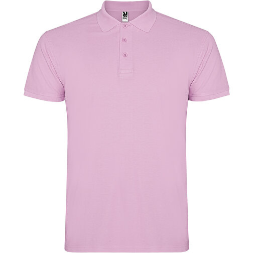 Star Poloshirt Für Herren , hellrosa, Piqué Strick 100% Baumwolle, 200 g/m2, XL, , Bild 1