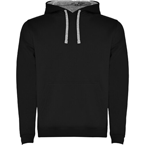 Urban Kapuzenpullover Für Herren , black / marl grey, Strick 50% Baumwolle, 50% Polyester, 280 g/m2, 2XL, , Bild 1