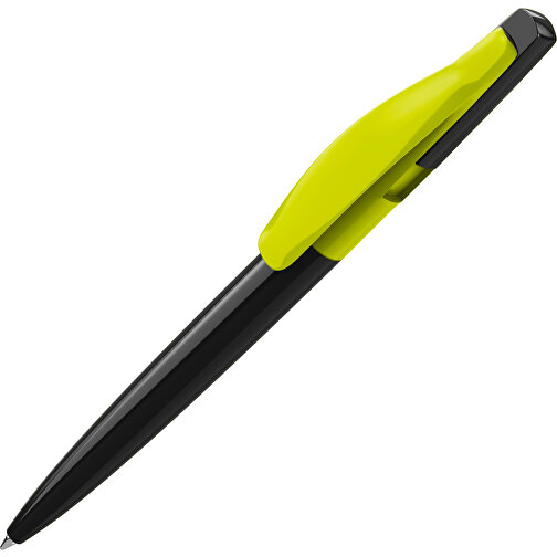 Prodir DS2 PPP Push Kugelschreiber , Prodir, schwarz / pistatien, Kunststoff, 14,80cm x 1,70cm (Länge x Breite), Bild 1