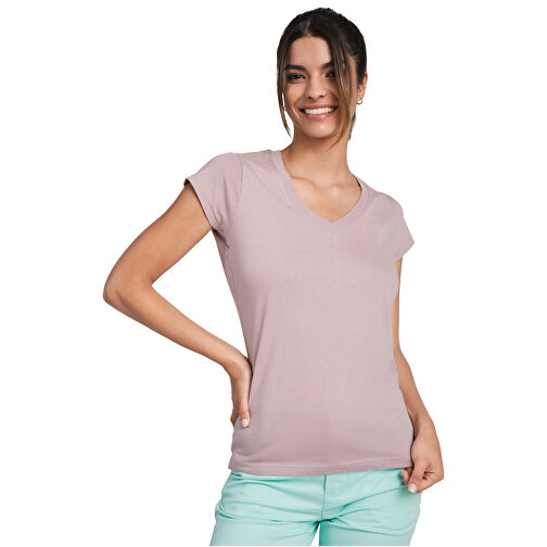 Victoria T-Shirt Mit V-Ausschnitt Für Damen , rossette, Single jersey Strick 100% Baumwolle, 155 g/m2, S, , Bild 2