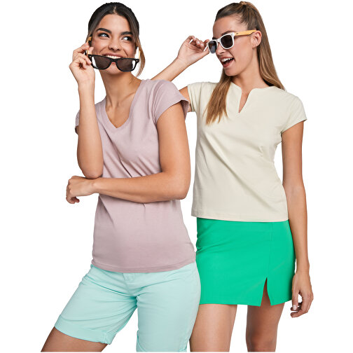 Victoria T-Shirt Mit V-Ausschnitt Für Damen , rossette, Single jersey Strick 100% Baumwolle, 155 g/m2, S, , Bild 3