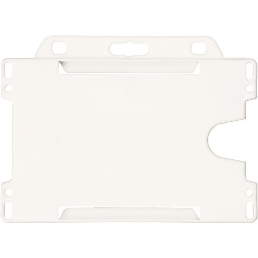 Vega Kartenhalter Aus Recyceltem Kunststoff , weiß, Recycelter PP Kunststoff, 9,00cm x 0,40cm x 6,50cm (Länge x Höhe x Breite), Bild 4