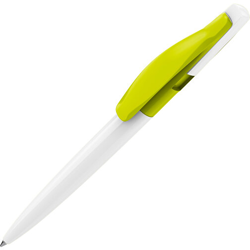 Prodir DS2 PPP Push Kugelschreiber , Prodir, weiß / pistatien, Kunststoff, 14,80cm x 1,70cm (Länge x Breite), Bild 1