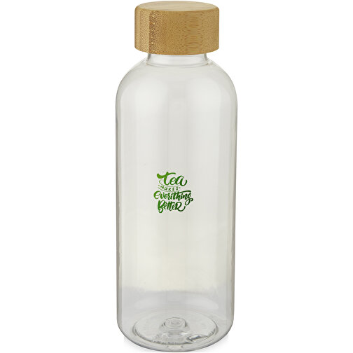 Ziggs 1000 Ml Sportflasche Aus Recyceltem Kunststoff , transparent klar, Recycelter PET Kunststoff, Bambusholz, Recycelter PP Kunststoff, 7,55cm x 27,70cm x 7,55cm (Länge x Höhe x Breite), Bild 2