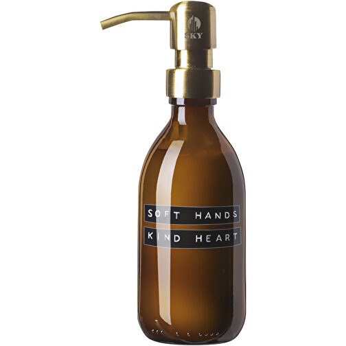 Wellmark Soft Hands Handlotion-Spender, 250 Ml , amber heather, Glas, 19,00cm (Höhe), Bild 2