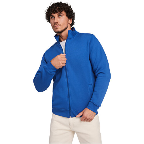 Ulan Sweatjacke Unisex , royal, Strick 50% Baumwolle, 50% Polyester, 280 g/m2, L, , Bild 6