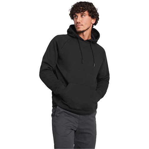 Vinson Kapuzenpullover Unisex , schwarz, Strick 57% Bio Baumwolle, 8% Baumwolle, 21% Recyceltes Polyester, 14% Polyester, 300 g/m2, S, , Bild 4