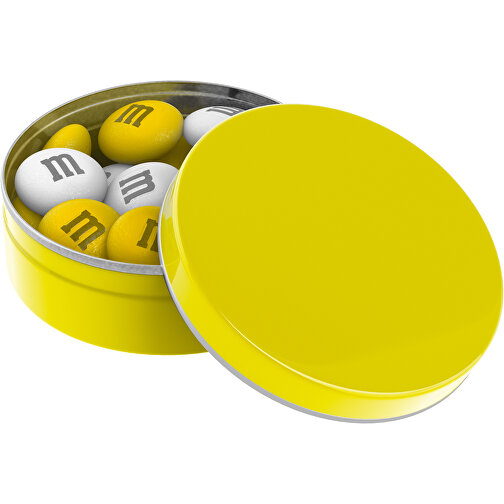 Personalisierte M&M’s®Metallbox 20 G , M&M\'s, gelb-glänzend, 1,70cm (Höhe), Bild 1